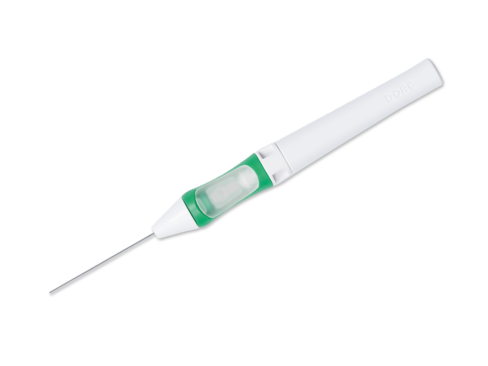 Backflush à pointe souple 23G - lot de 5 - à usage unique - livré stérile - code couleur : vert