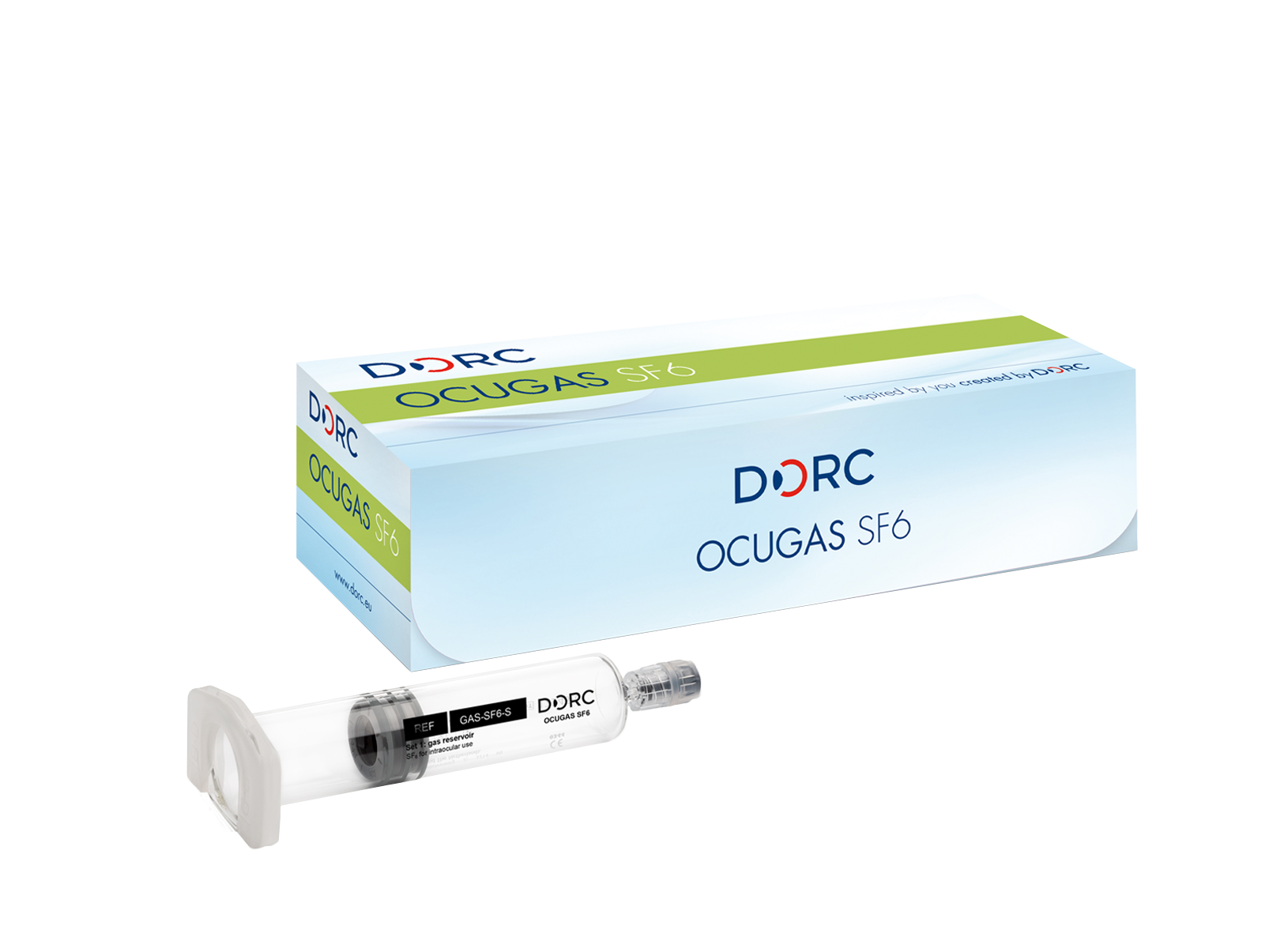 Seringue 15 ml de gaz SF6 pour tamponade