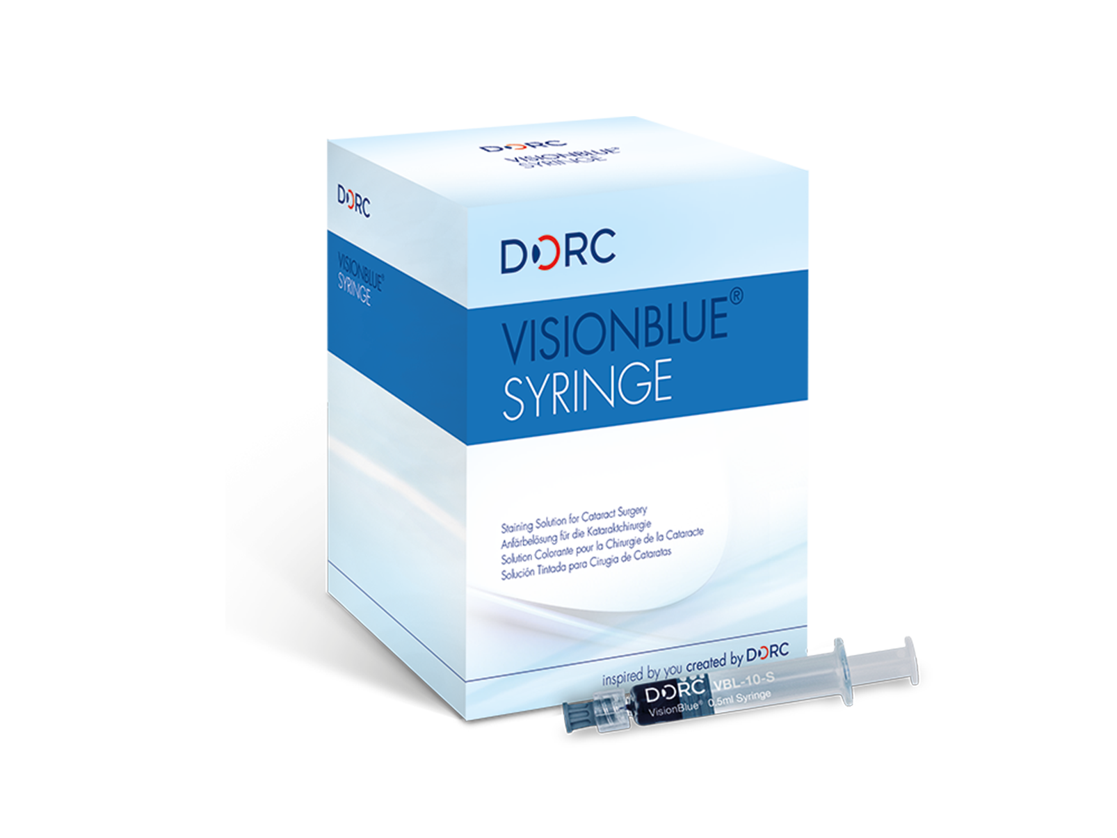 Seringue VISIONBLUE de 0,5 ml - lot de 10