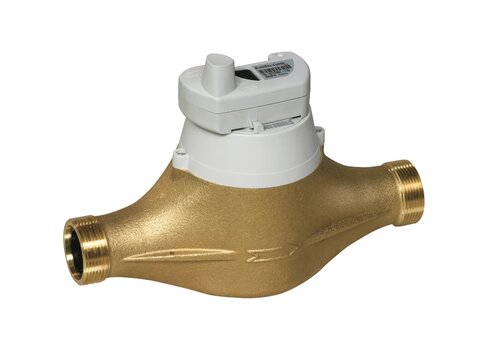 Compteur volumétrique Aquadis - EverBlu TVM - DN30 - R160 - corps laiton - cadran verre - plus clapet incorporé