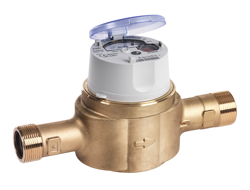 Compteur volumétrique Aquadis DN 25 - l. 260 mm - Q3=10 m3/h - R160 TVM - corps laiton - cadran verre