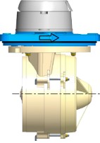 Mécanisme pour compteur d'eau à hélice axiale Woltex DN100