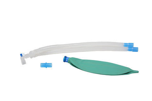 Circuit Patient, Adulte, UU, 1.8M, ballon 3L, 22M-22M pièce en Y incluse avec raccord coudé et port Luer