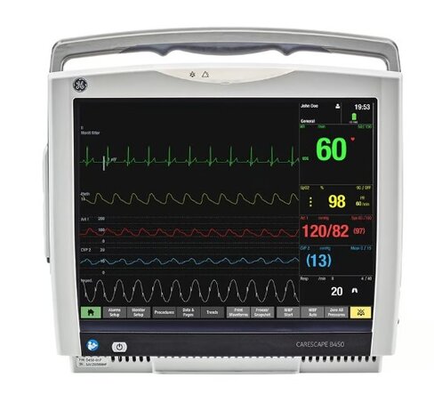 Moniteur B450, écran 12 tactile, 1 progiciel, 1 batterie + PDM Spo2 Nellcor, câble ECG + fouet 3 brins