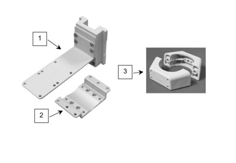 Fixation murale 20cm pour PRN51 (à monter sur un rail)