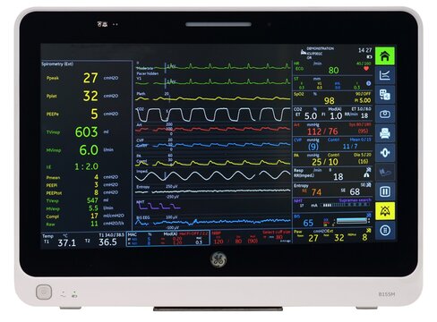 Moniteur B155M avec rack, écran 15 ' tactile, plaque GCX, batterie basique