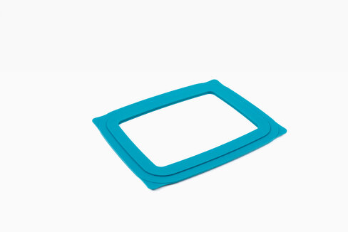Couvercle verre + silicone pour 3000ml GN1/2 rectangle RESTOBAC - carton de 40 pièces