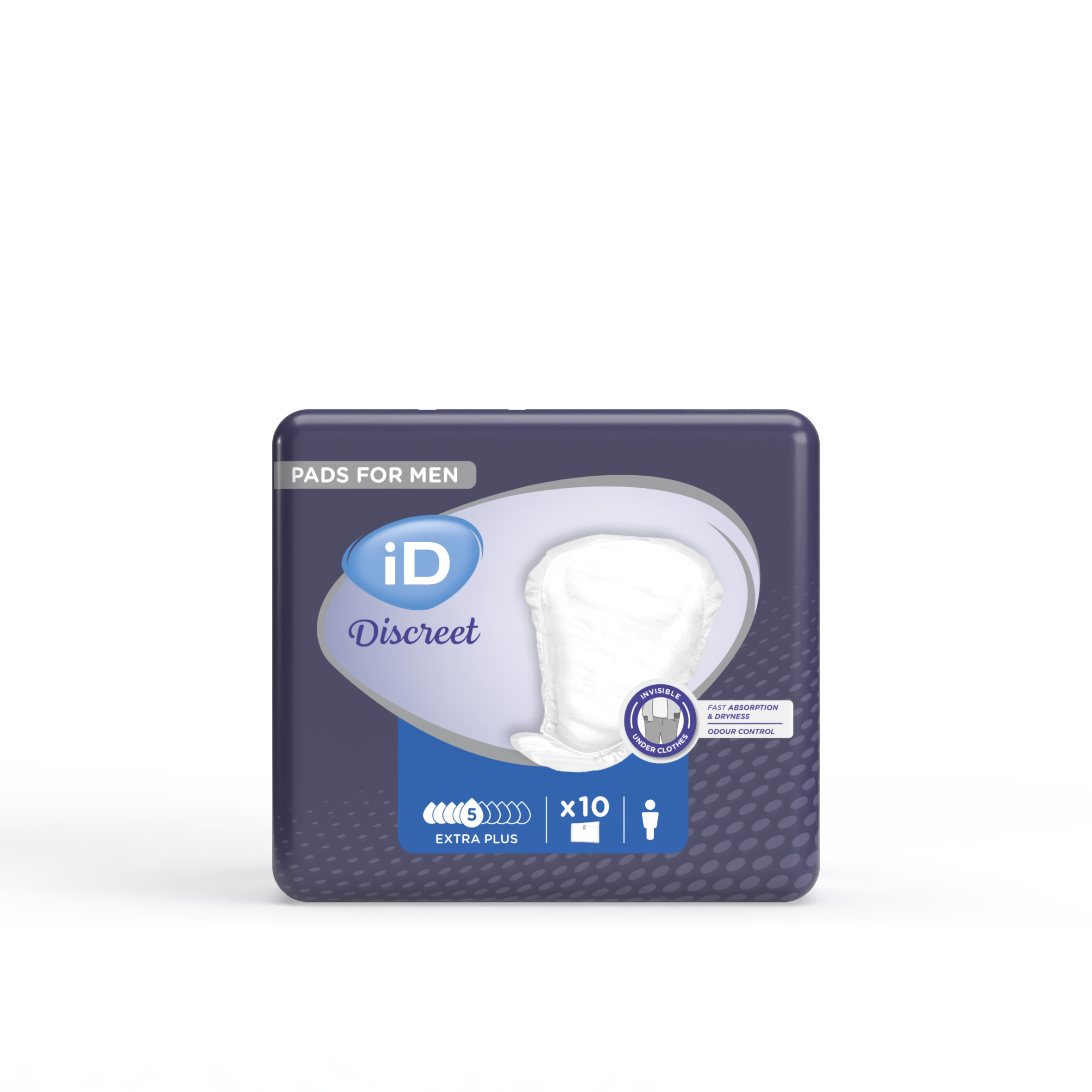 Protection adhésive iD Discreet For Men Extra Plus 1 carton de 160 unités