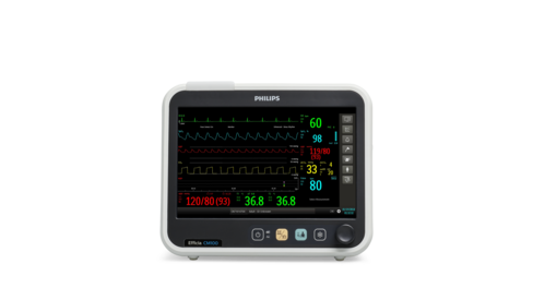 Moniteur Efficia 10 pouces CM100 ECG Resp PNI SPO2 T° Cable ECG 3 brins - Tube et Brassard Ad.