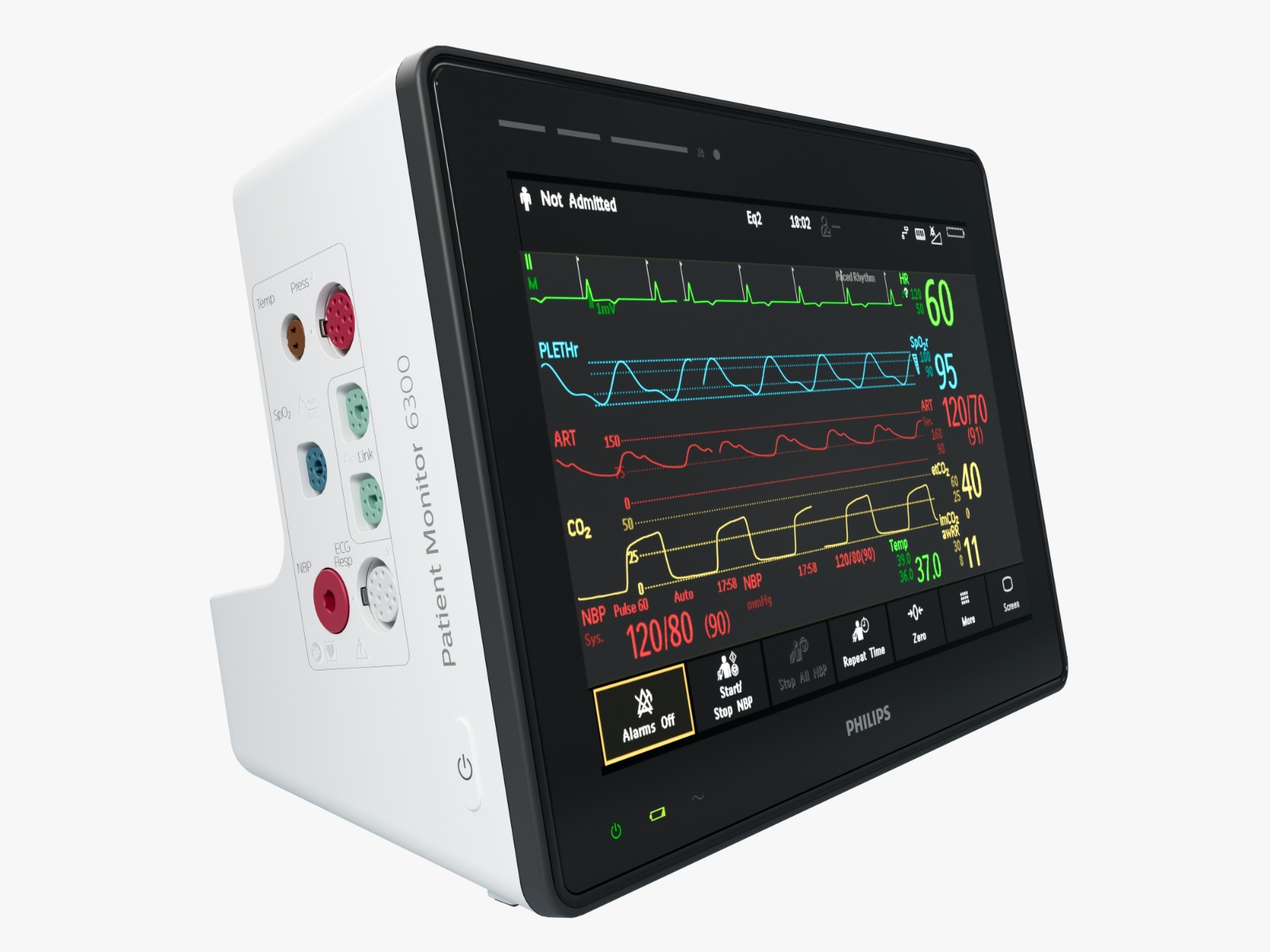 Moniteur de surveillance IntelliVue PM6300, 12 pouces 6 traces, ECG, ST, Resp, SpO2 FAST PNI,