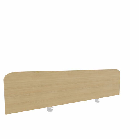 Ecran de séparation pour bureau isolé Arial - l. 180 cm - mélaminé