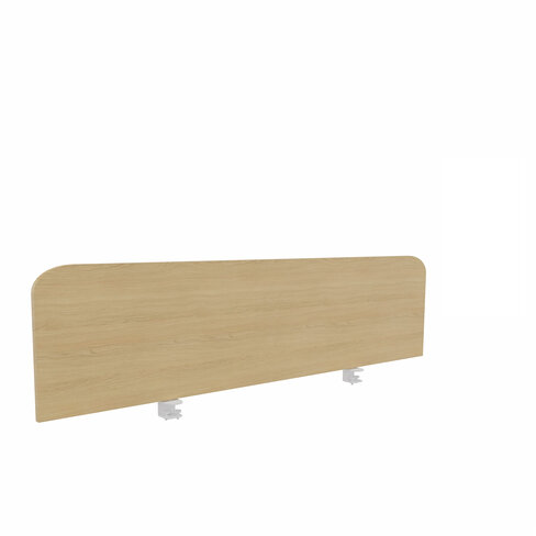 Ecran de séparation pour bureau isolé Arial - l. 160 cm - mélaminé