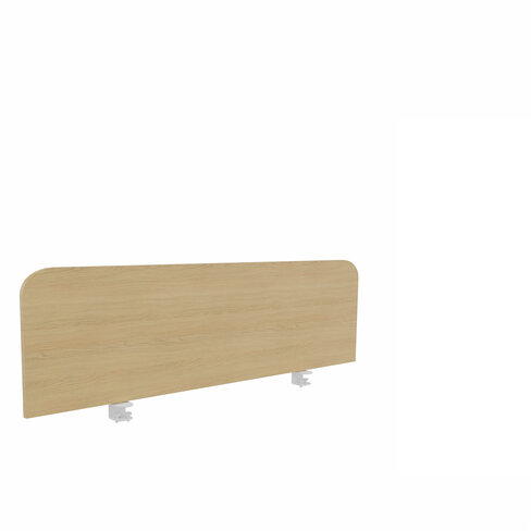 Ecran de séparation pour bureau isolé Arial - l. 140 cm - mélaminé