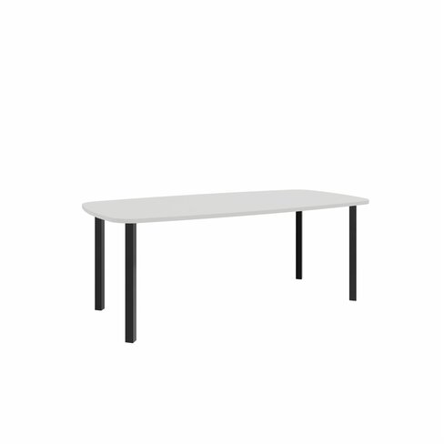 Table de réunion ovale 8 places Arial - l. 200 x pr. 100 cm - 4 pieds