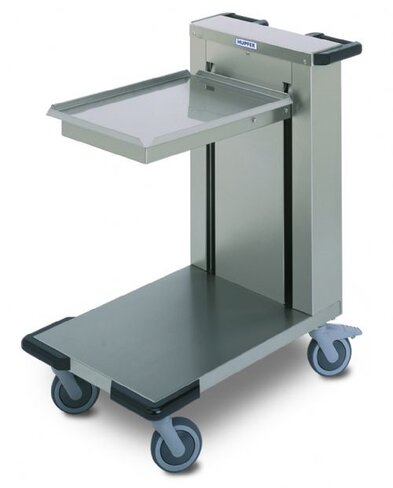 Chariot à niveau constant chauffant pour plateaux 1 pile - plateforme 45x37 cm