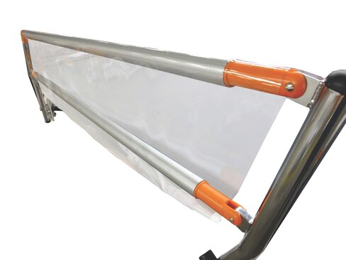 Paire de protections de barrières transparentes