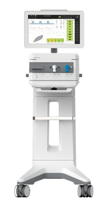 Ventilateur Elisa 800 - écran couleur de 18'' déportable - Canalisation O2, canalisation Air 3 m incluses