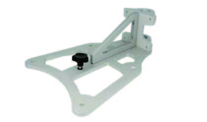 Platine de réception pour fixation sur tube rond