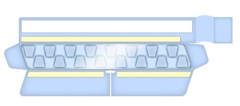Housse - pour jeu de ceinture 4S (pour dispositif ENLIGHT 2100 de TIMPEL) - à usage unique - Boite de 5