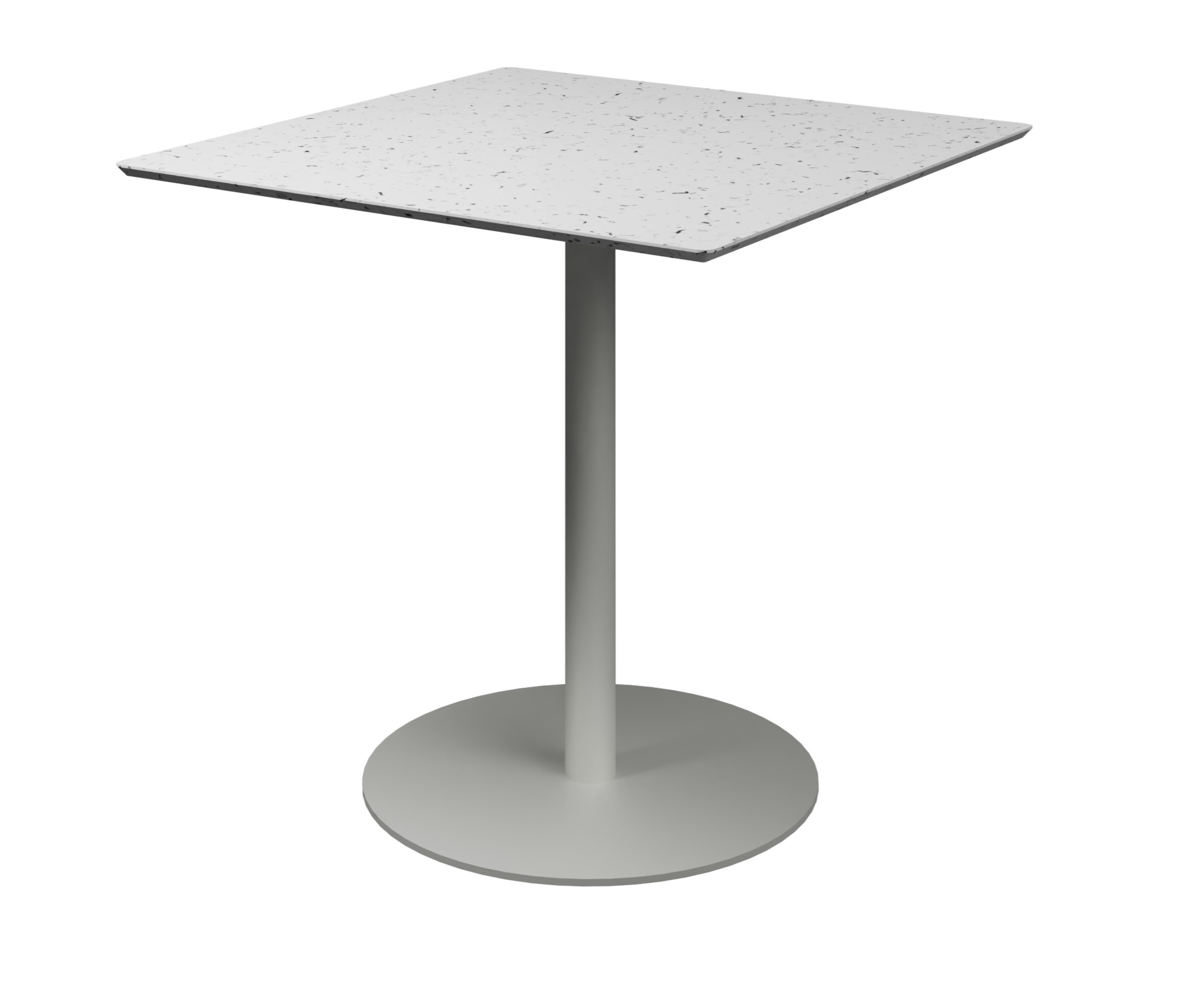 Table Trinquet - 80 x 80 cm - plateau PS 100 % recyclé - piétement époxy