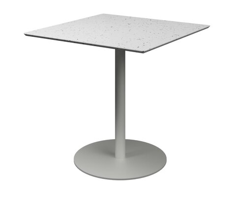 Table Trinquet - 80 x 80 cm - plateau PS 100 % recyclé - piétement époxy
