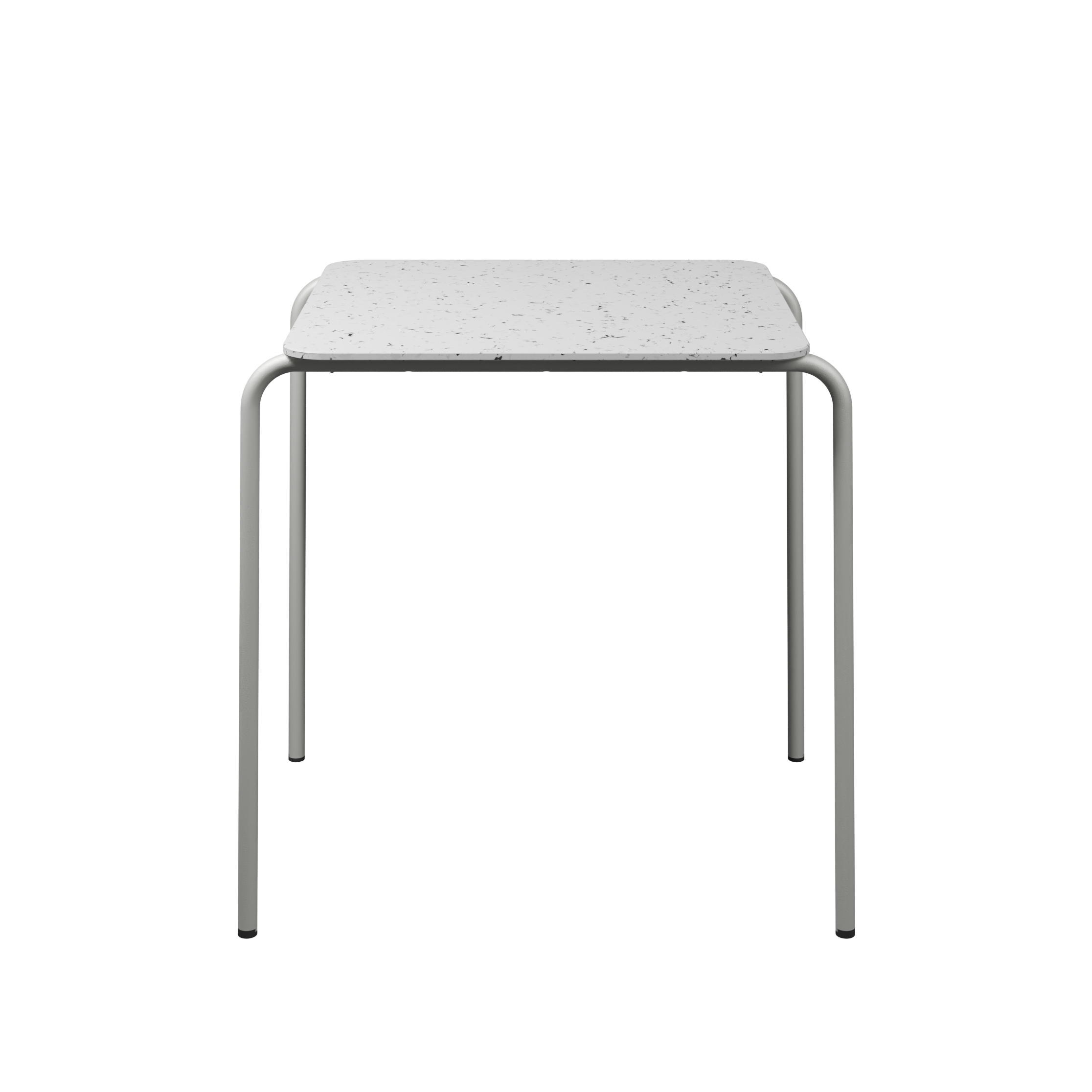 Table carrée Mahaut 69 x 69 x h. 75 - plateau PS 100% recyclé - piétement époxy