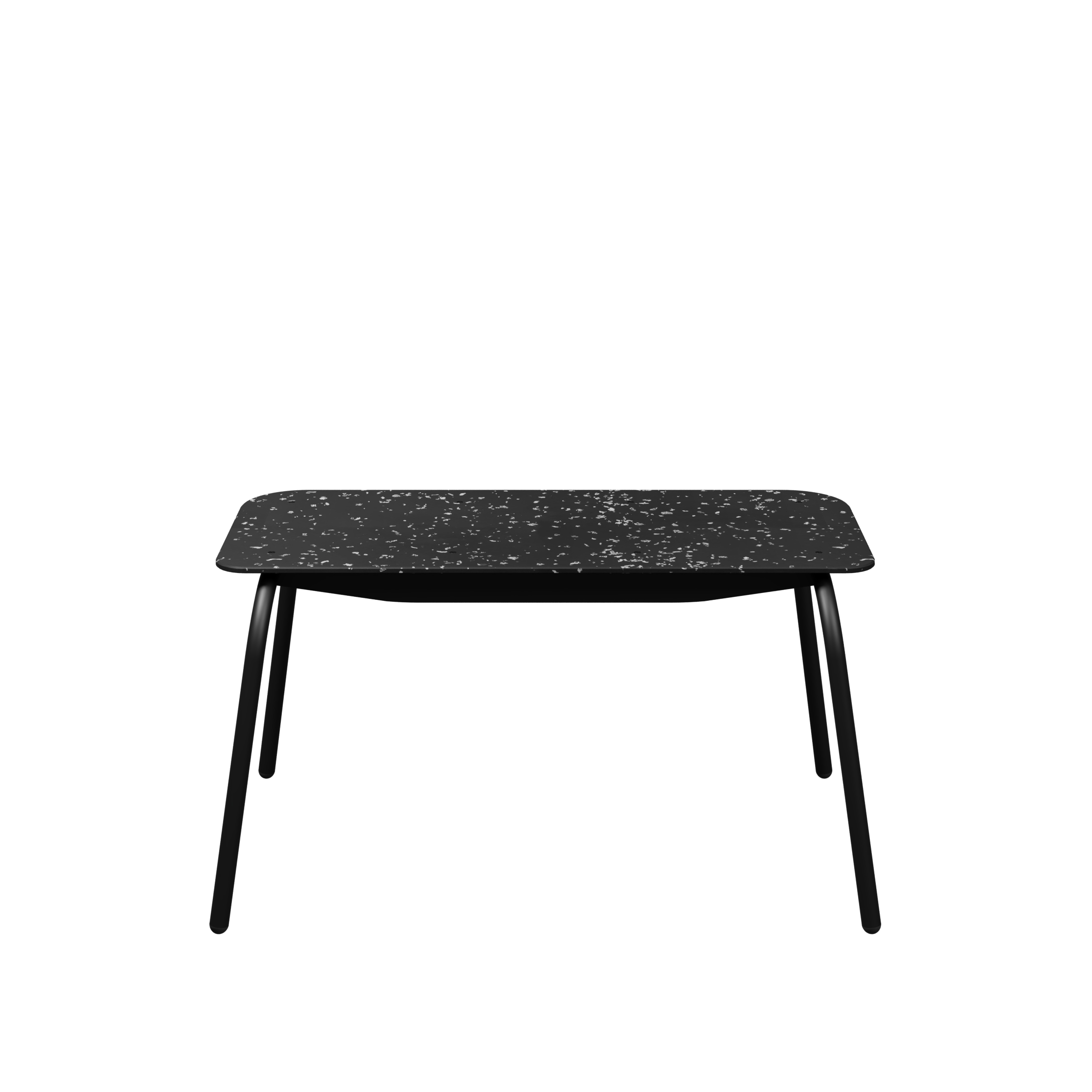 Banc 2 places Mahaut - assise 89 x 38 cm - plastique PEHD 100% recyclé - piétement époxy