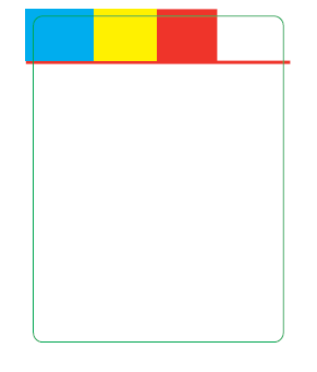 ETIQUETTE TT VELIN 53 x 69 mm - 3COULEURS Enr Ext - Mandrin 76 - Rleau de 3000