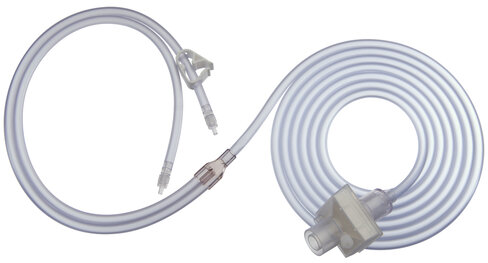 Tubulure Y à usage unique avec filtre CO2 40L 4m / 2 Luer Tubulure avec filtre CO2 à usage unique en Y