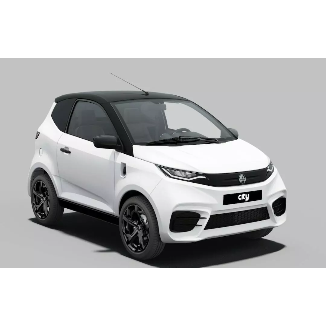 Véhicule électrique AIXAM - E-City Sport avec batterie 5,54 kWh - 75 km - km - Blanc pur