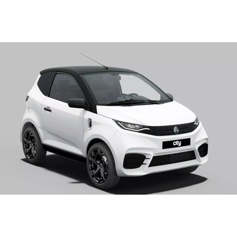 Véhicule électrique AIXAM - E-City Sport avec batterie 5,54 kWh - 75 km - km - Blanc pur
