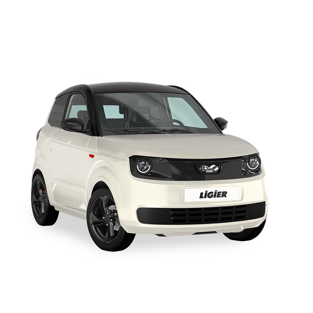 Véhicule électrique Ligier MYLI E.PIC - L7e - EV 12 kWh - Blanc Nacré Métal