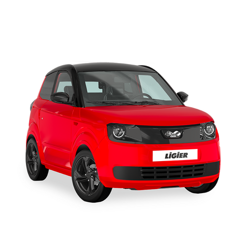 Véhicule électrique Ligier MYLI E.PIC - L7e - EV 12 kWh - Rouge Toledo Métal