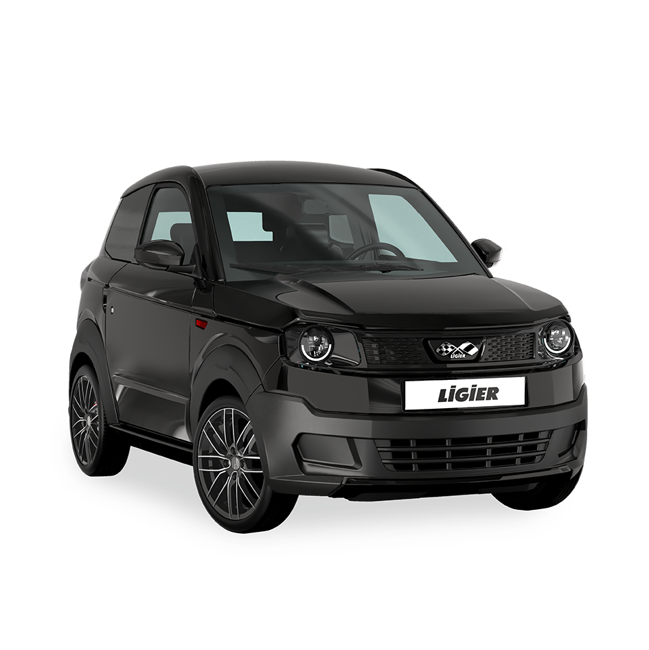 Véhicule électrique Ligier MYLI E.REBEL - L7e - EV 12 kWh - Noir Intense