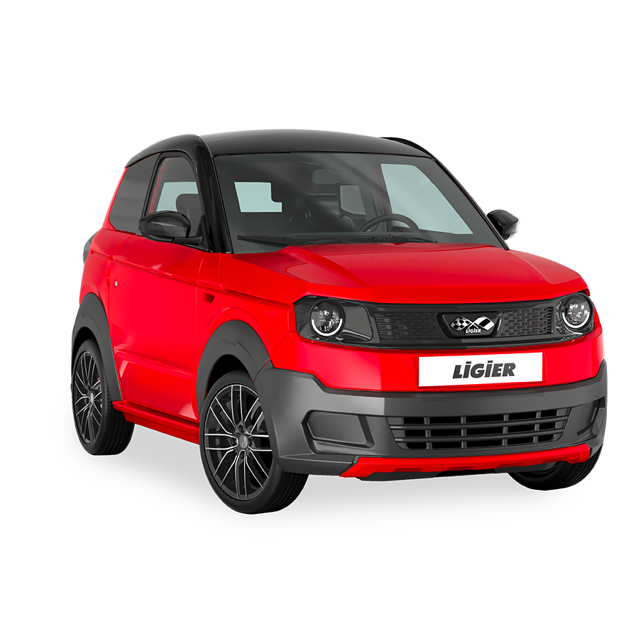 Véhicule électrique Ligier MYLI E.REBEL - L7e - EV 12 kWh - Rouge Toledo Métal