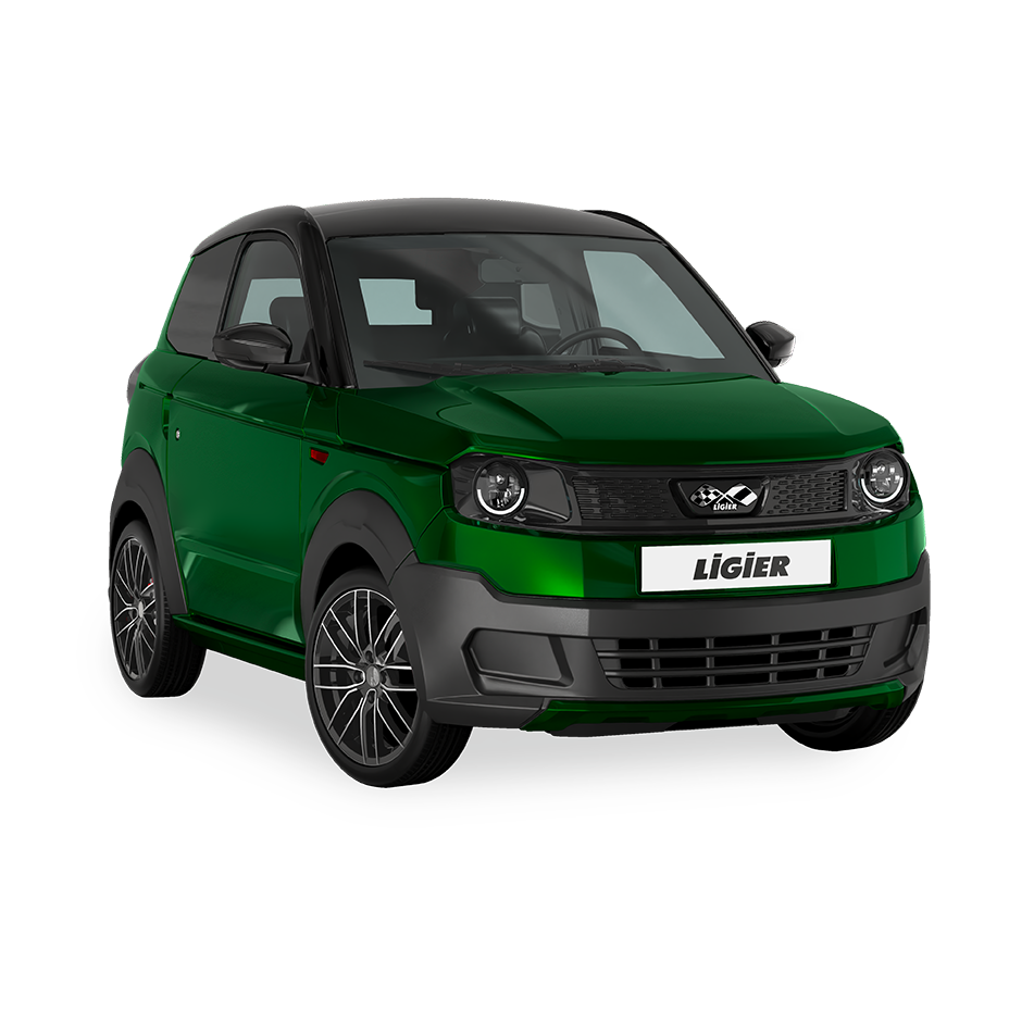 Véhicule électrique Ligier MYLI E.REBEL - L7e - EV 12 kWh - Vert Velvet Métal