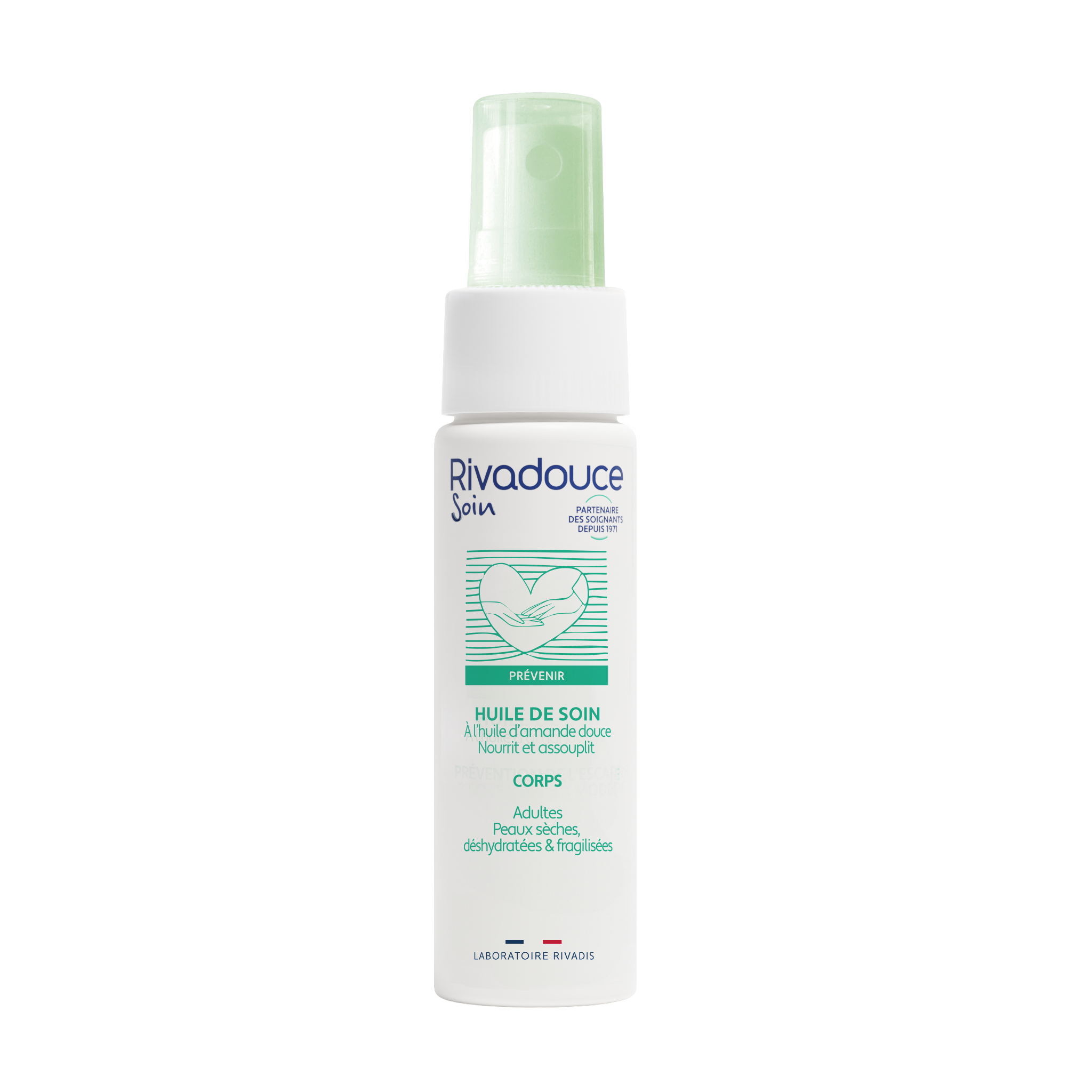 Huile de soin Rivadouce flacon 50ml spray 1 palette de 6800 unités