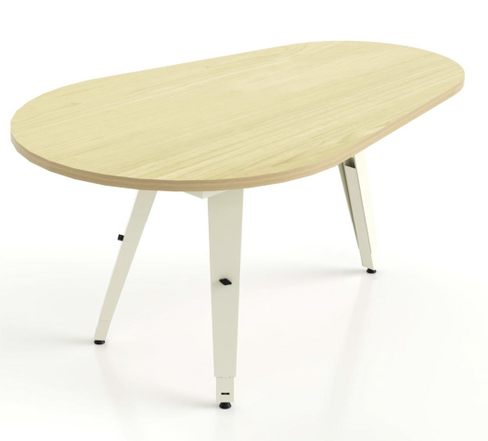 Table ovoîde Ope - 105 x 70 cm - réglable en hauteur
