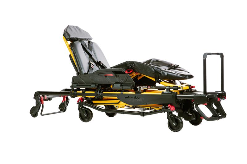 Brancard Power Pro 2 connecté - complet - barrières XPS, avec extension tête, sangles de maintien, TPS, ceinture XPR,