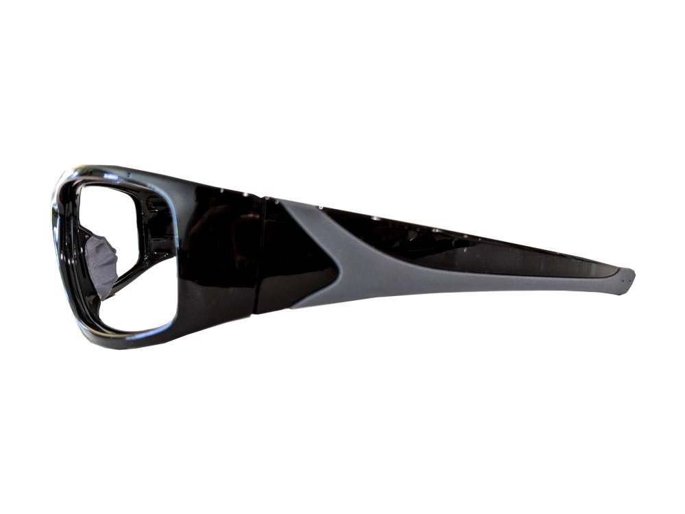 Lunettes anti-x CIRCUIT eq plomb 0,75mm frontal noir-gris sans protection latérale