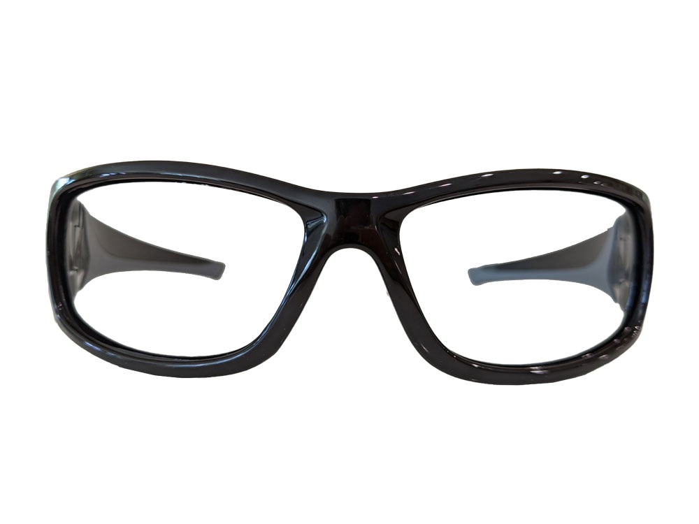 Lunettes anti-x CIRCUIT eq plomb 0,75mm frontal noir-gris anti-refletet eq plomb 0,50mm latéral