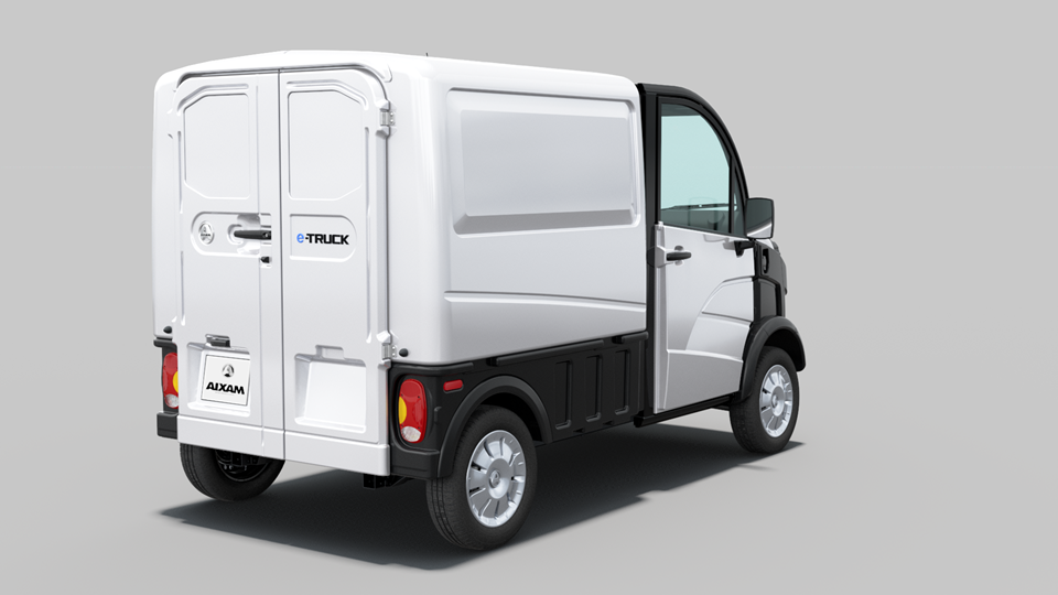 Véhicule utilitaire électrique AIXAM e-Truck - Homologation L6e - Fourgon 2,87 m3 - avec batterie 7,53 kWh - 113 km -