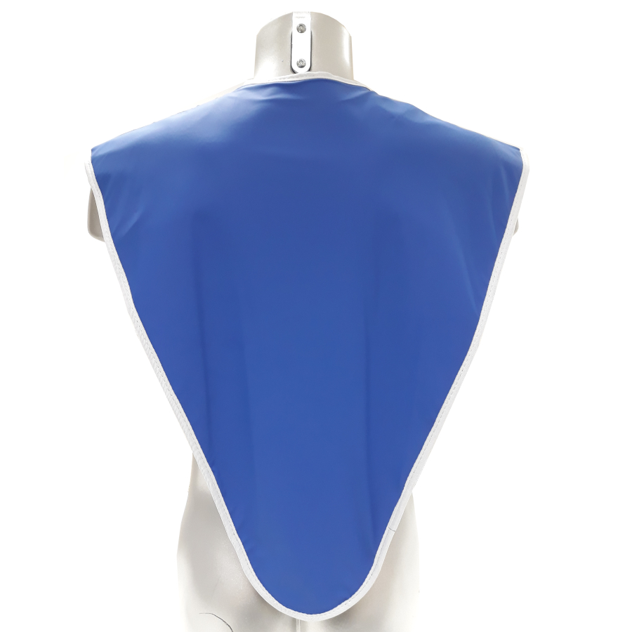 Cape anti-X position assise avec ouverture - l. 60 cm - éq pb 0,50 mm - coloris bleu 208
