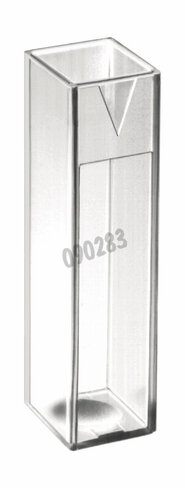 Cuve macro PS volume de remplissage minimum 2,5 ml x 100 x 10