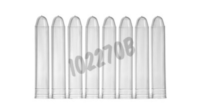 Barrette de 8 tubes 12 ml fond rond PP non stérile sans bouchon x 120 x 5 x 600