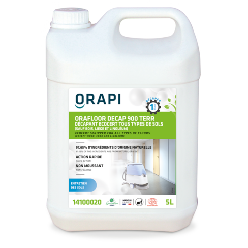 Décapant sol Orafloor Decap 900 Terr Ecocert - Carton 2 x 5 l - ORAPI