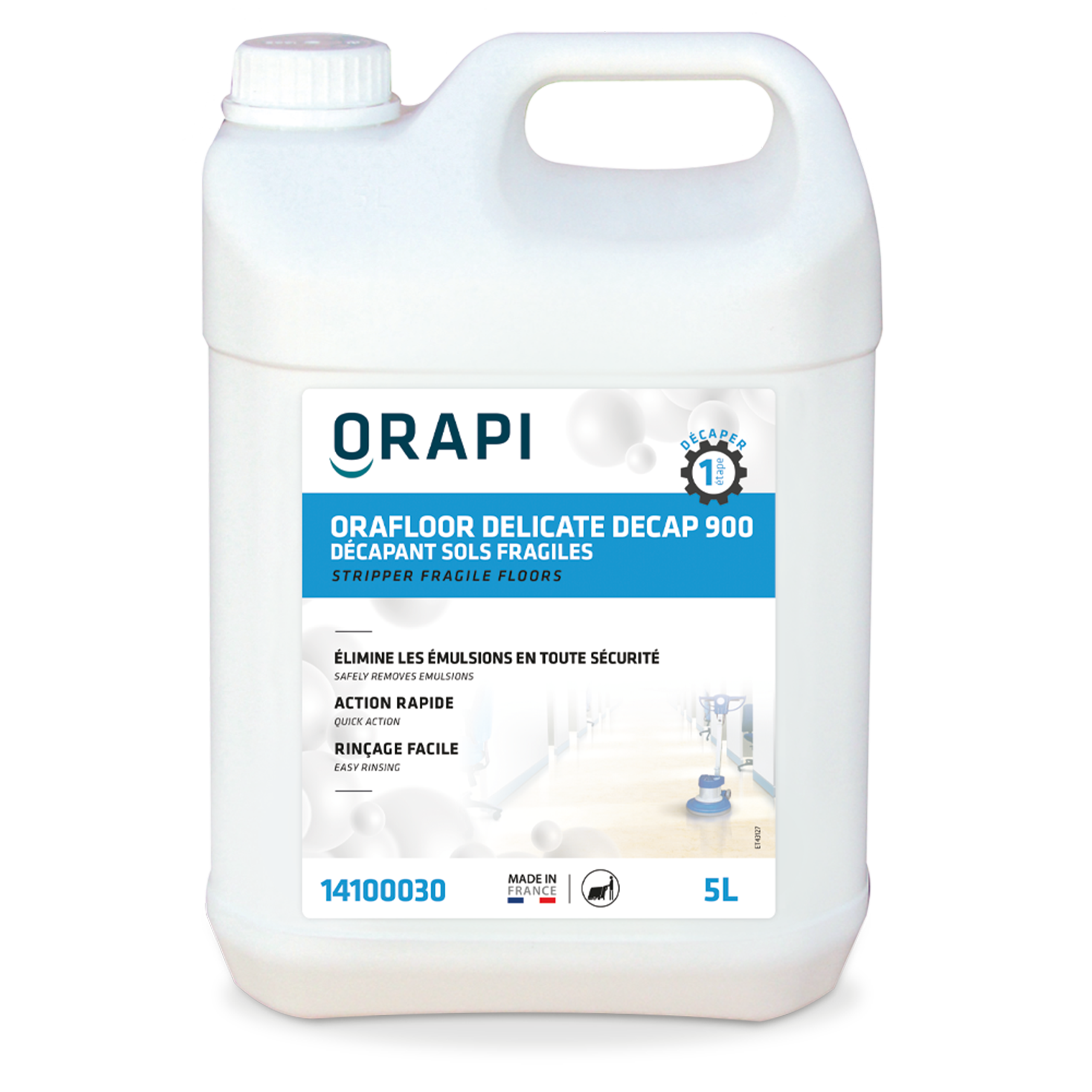 Décapant sol fragile Orafloor Delicate Decap 900 - Carton 2 x 5 l - ORAPI