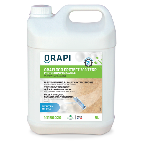 Protection sol autolustrante Orafloor Protect 200 Terr - Carton 2 x 5 l - ORAPI