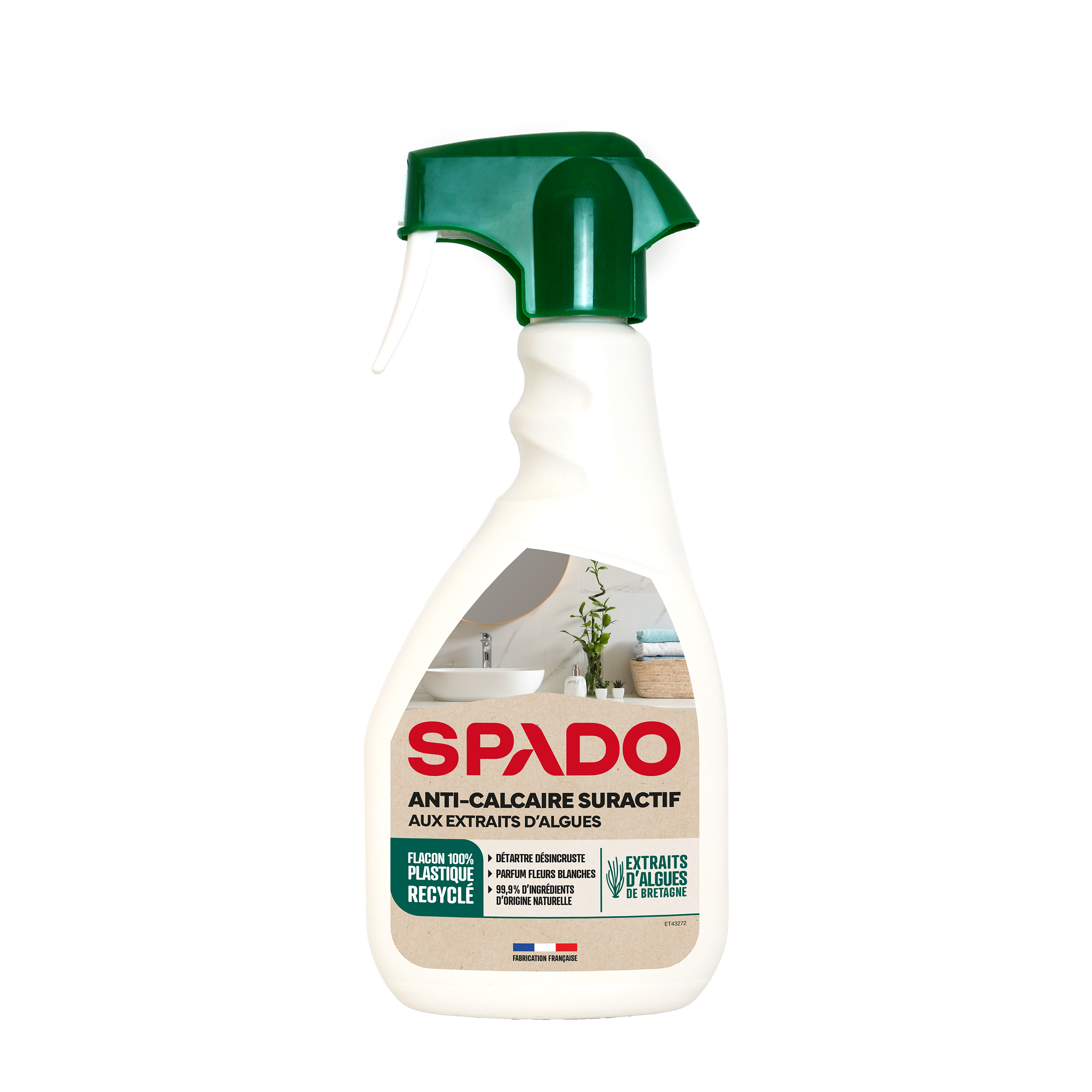 Détartrant anti-calcaire aux extraits d'algues - 6 x 500 ml - SPADO