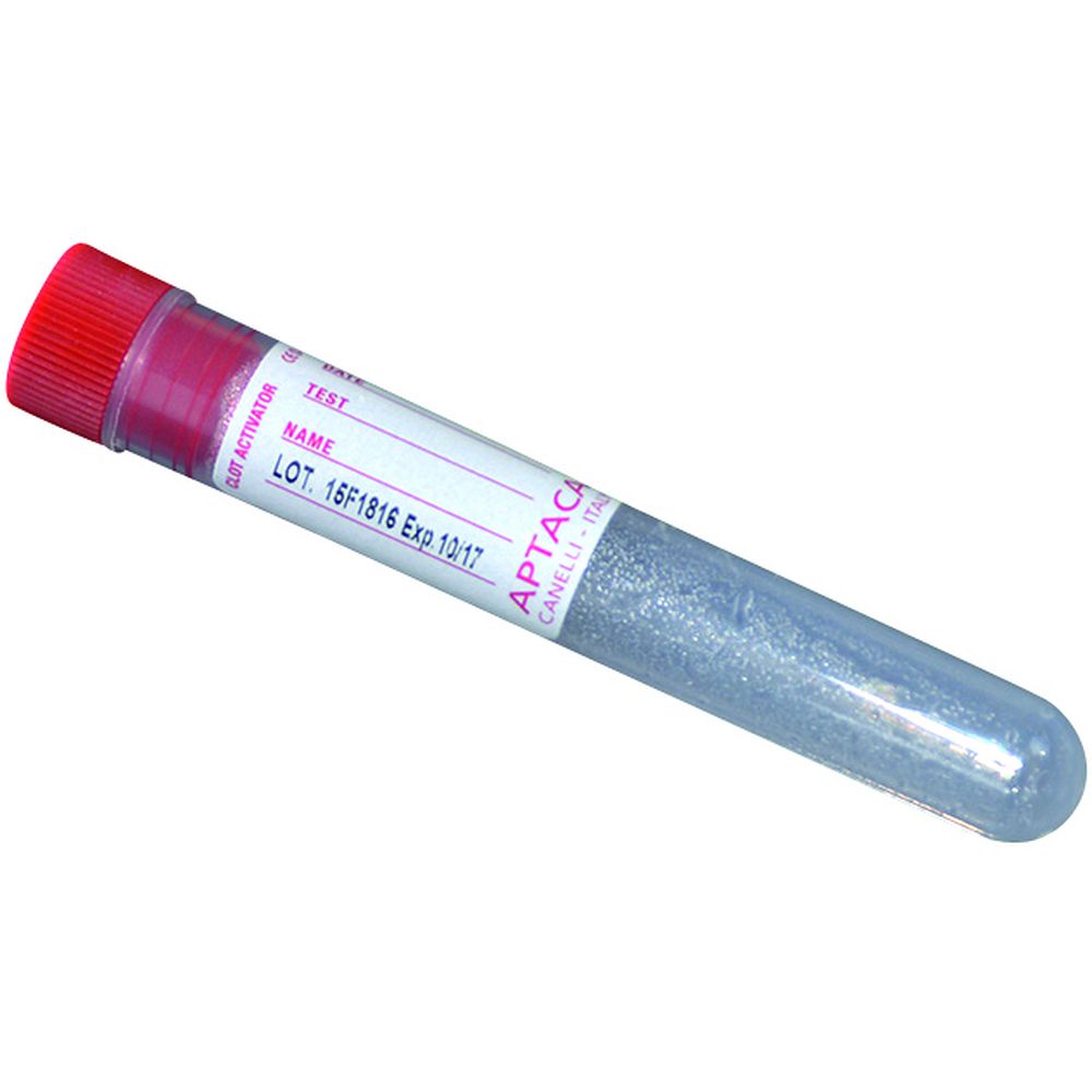 Tube de prélèvement en PP avec activateur de coagulation, 10 ml, Ø16x100 mm x 1000
